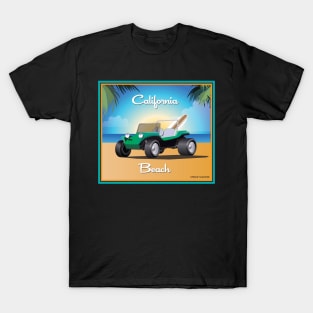 Manx Dune Buggy on California Beach T-Shirt